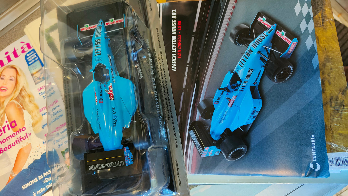 Collezione : Auto da corsa 1:24  March Leyton House 881 di Ivan capelli del 1988  nuova