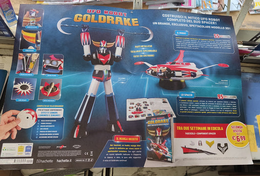 Nuova Collezione " UFO ROBOT - GOLDRAKE  costruisci modello 3d " 1 ° uscita