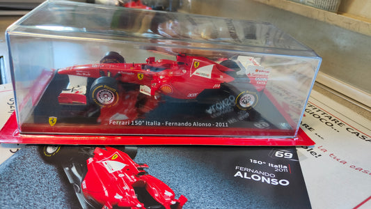 Collezione grandi Ferrari " Ferrari 150° Italia F. Alonso - 2011  completa e nuova