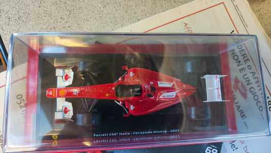 Collezione grandi Ferrari " Ferrari 150° Italia F. Alonso - 2011  completa e nuova