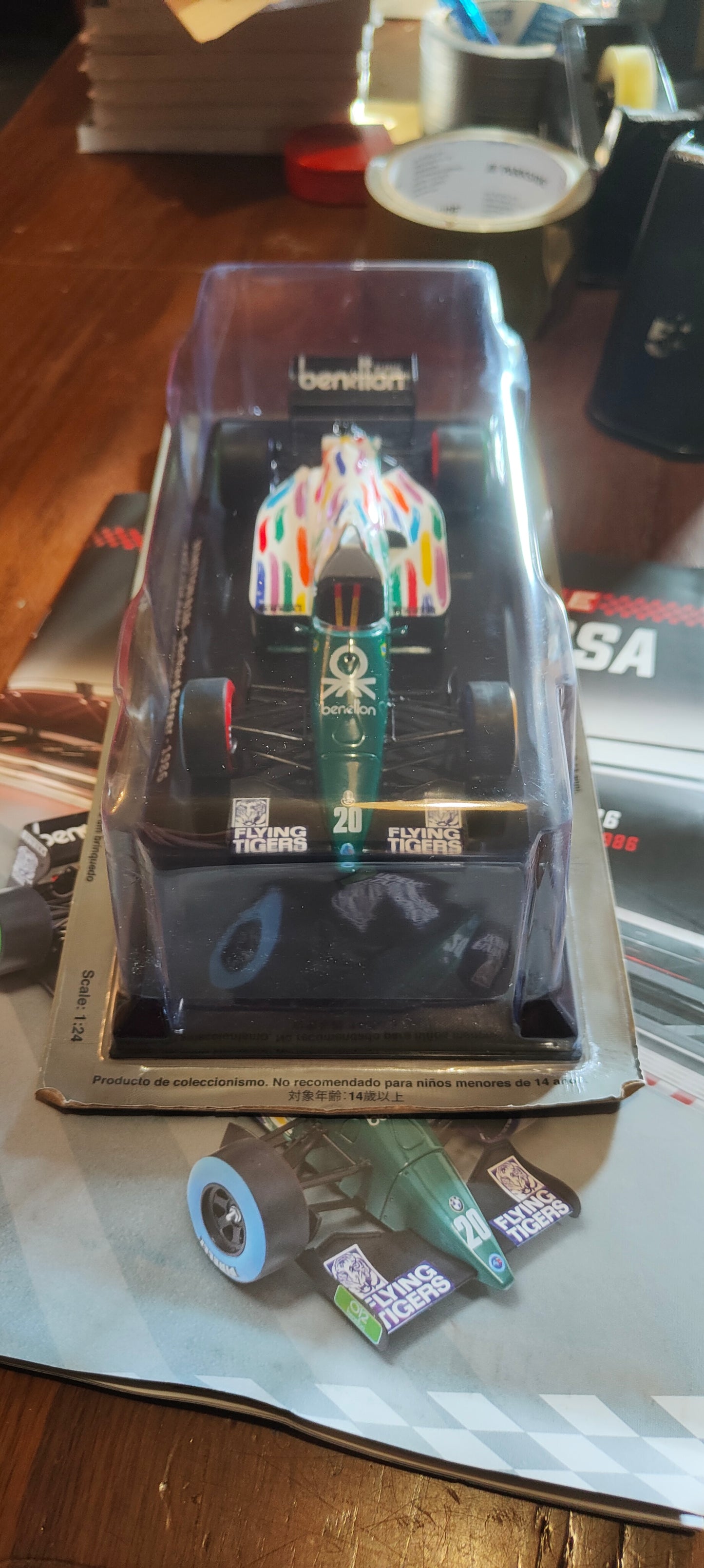 Collezione : Auto da corsa 1:24.  Benetton B186 di Gerhard Berger del 1986  nuova