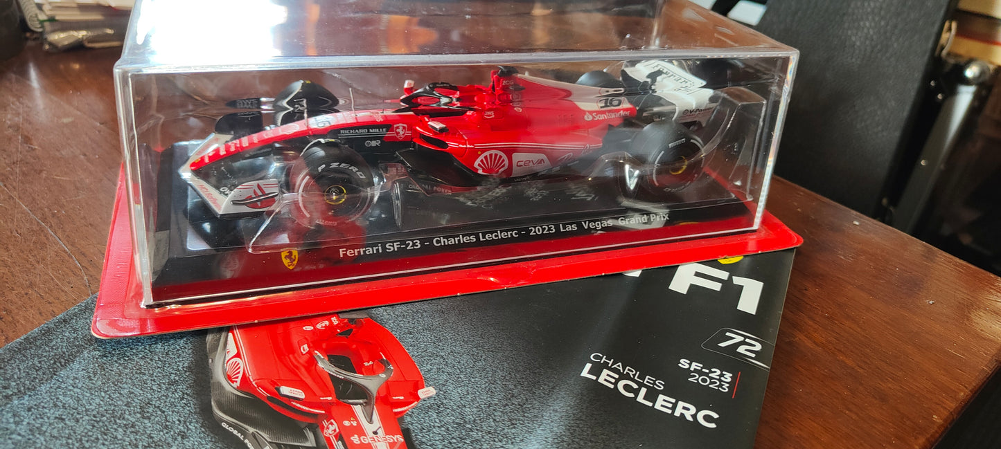 Collezione grandi Ferrari  SF-23 Charles Leclerc del 2023 form 1:24