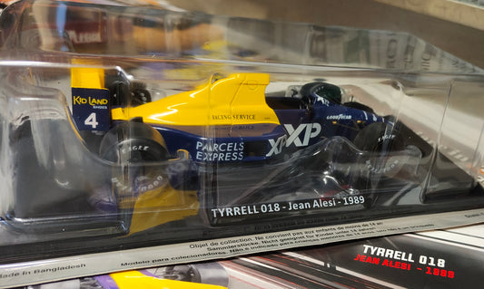 Collezione : Auto da corsa 1:24 Tyrrel 018 di Jean Alesi Nel 1989  nuova