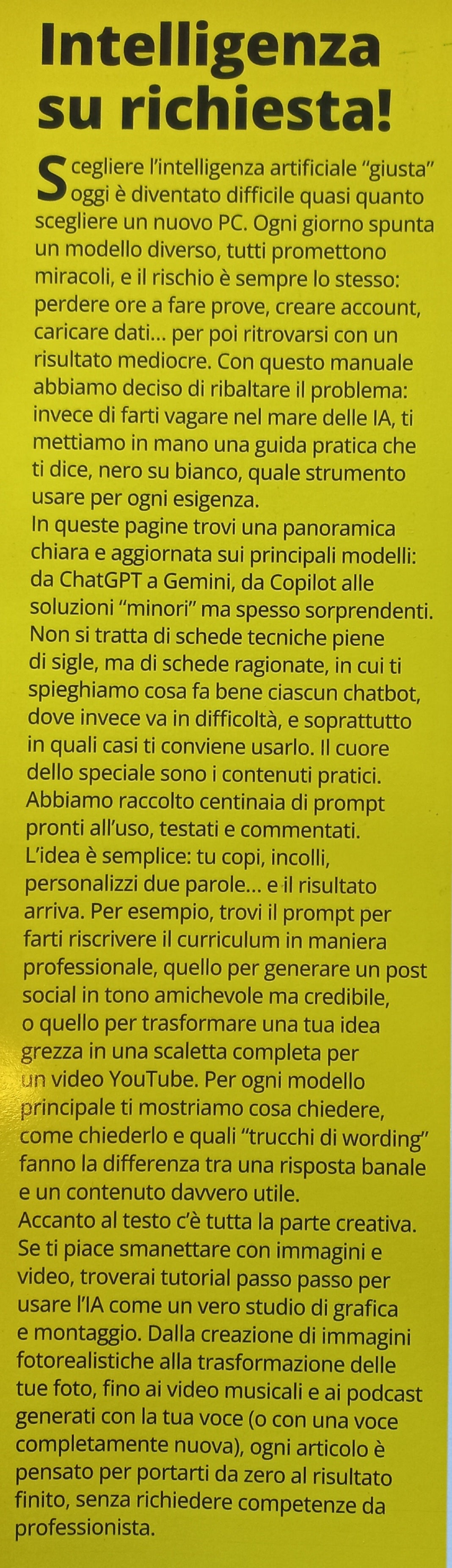 L'IA SU MISURA PER TE Non solo ChatGPT - Manuale di Win Magazine