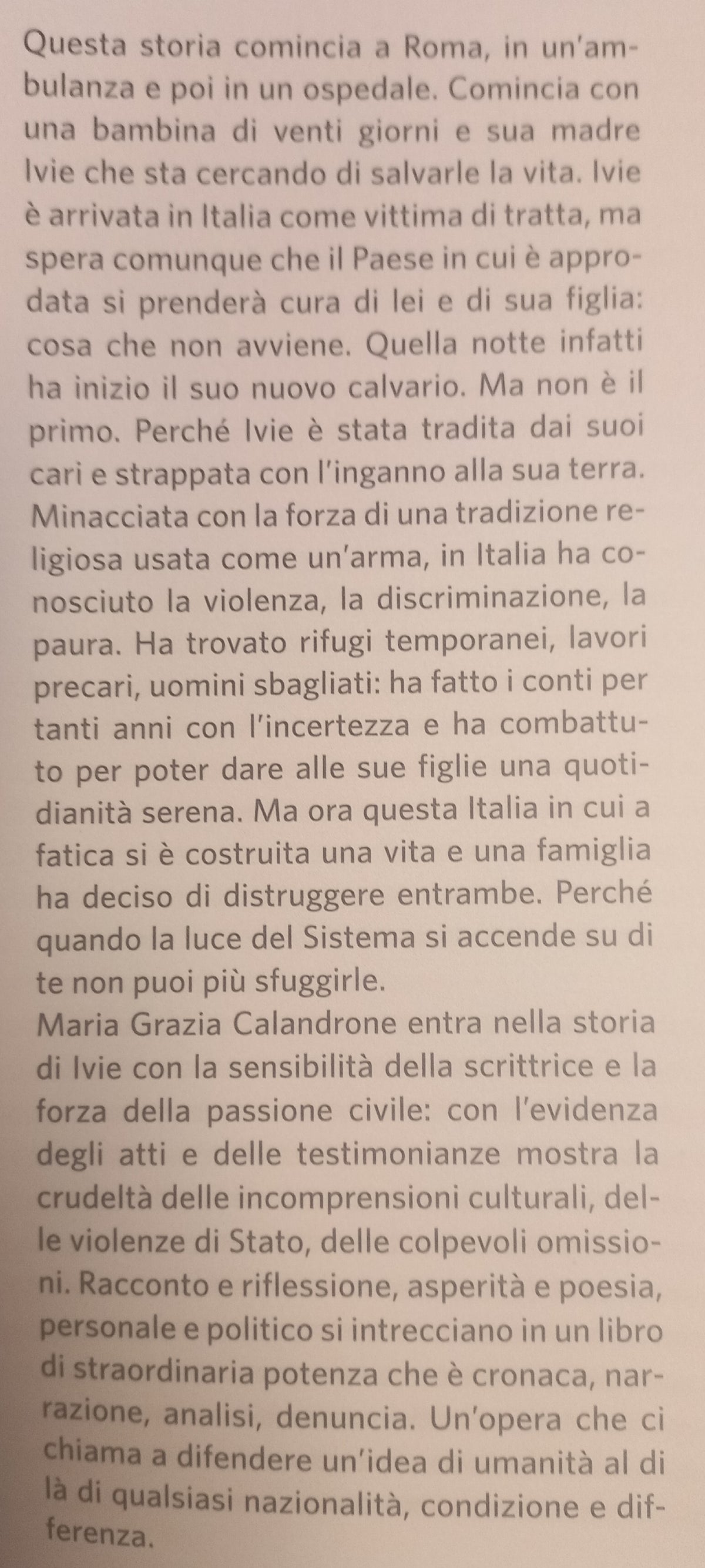LA LUCE DEL SISTEMA Storia di Ivie e delle sue bambine - M.G. CALANDRONE