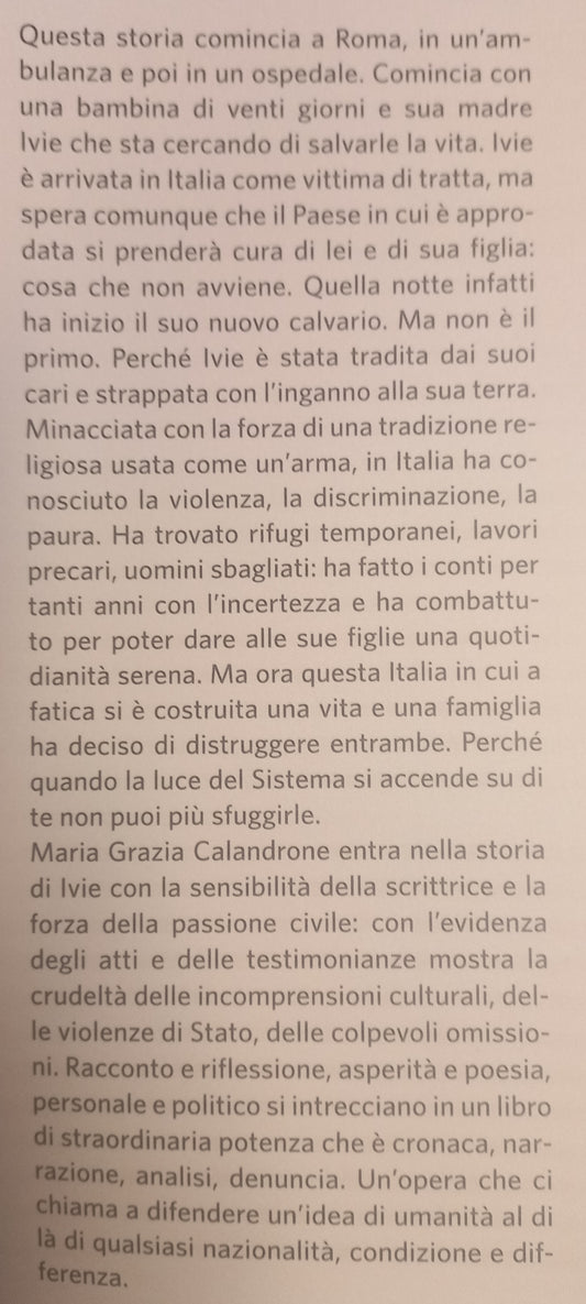 LA LUCE DEL SISTEMA Storia di Ivie e delle sue bambine - M.G. CALANDRONE