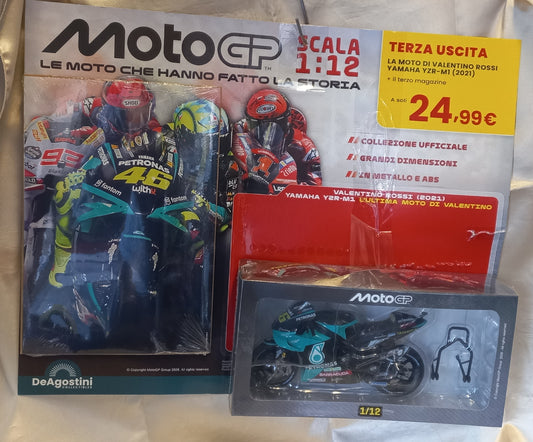 MOTO GP scala 1:12 - 3^ uscita - YAMAHA Y2R-M1 - VALENTINO ROSSI 2021