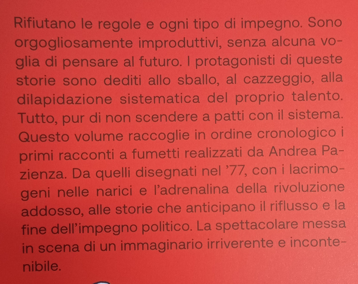 ANDREA PAZIENZA - NEL SEGNO DI PAZ - ALLEGRO CON FUOCO Storie 1977-1980