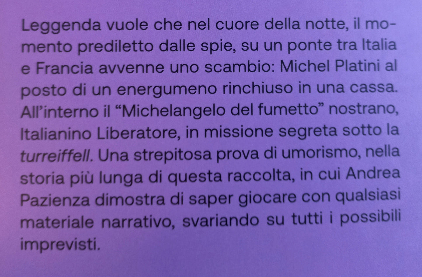 ANDREA PAZIENZA - NEL SEGNO DI PAZ - LO SPECCHIO DEI TEMPI  Storie 1984-1987