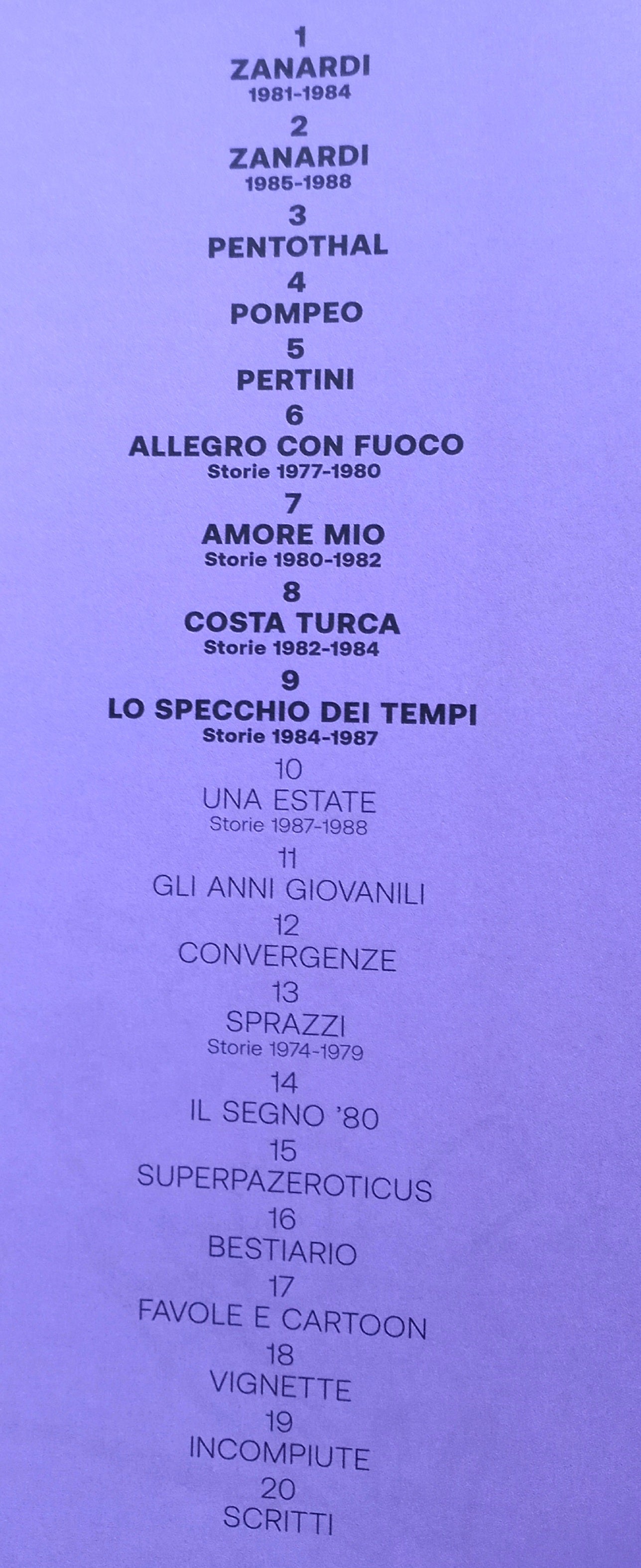 ANDREA PAZIENZA - NEL SEGNO DI PAZ - LO SPECCHIO DEI TEMPI  Storie 1984-1987