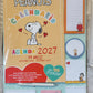 Calendario della PEANUTS 2027 (14 mesi) + PENNA, POST IT, BLOCK NOTES