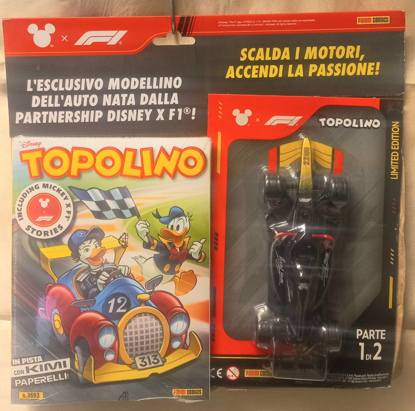 TOPOLINO n 3693 + MODELLINO F1  (1^ parte)