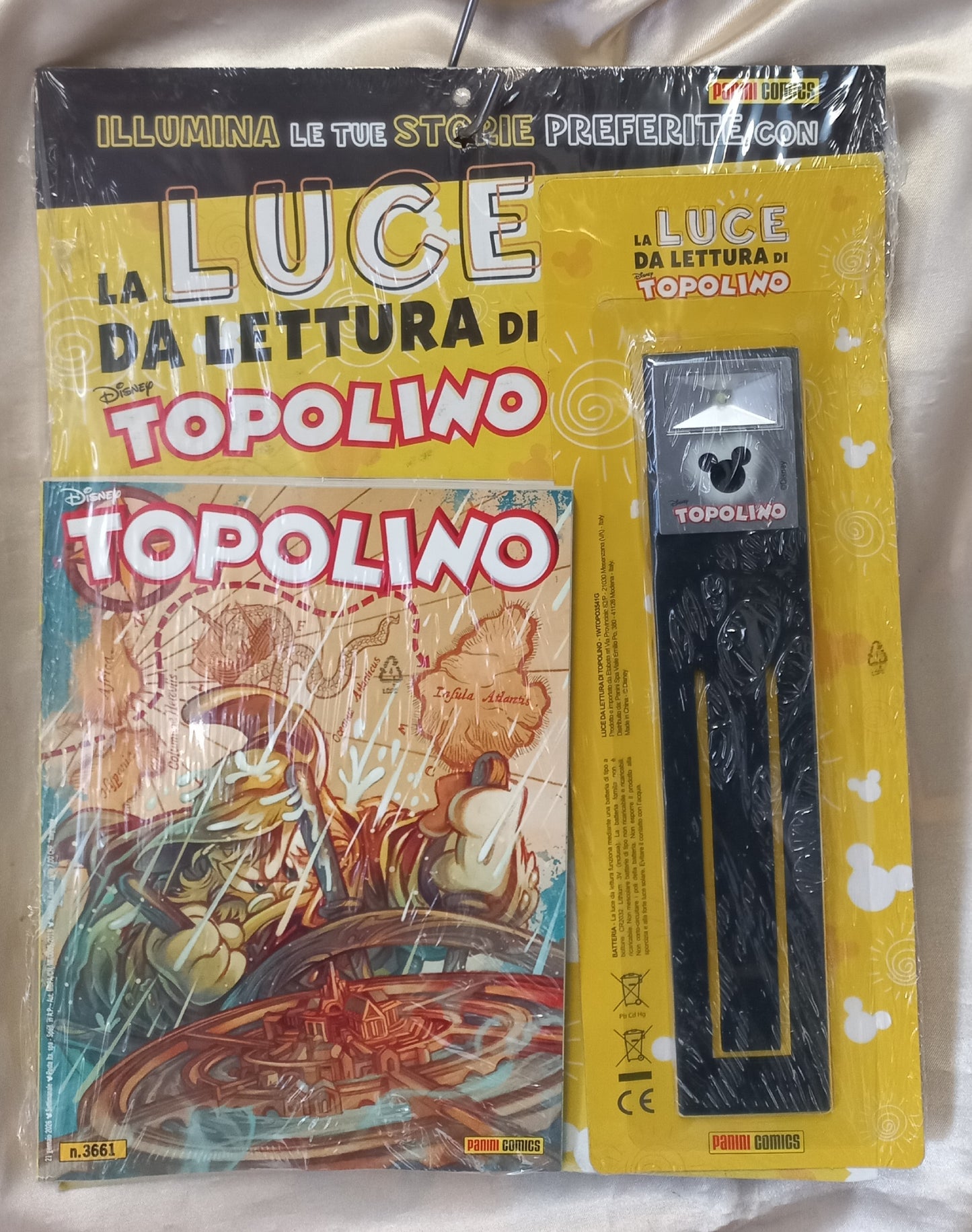 TOPOLINO n 3661 con LUCE da LETTURA