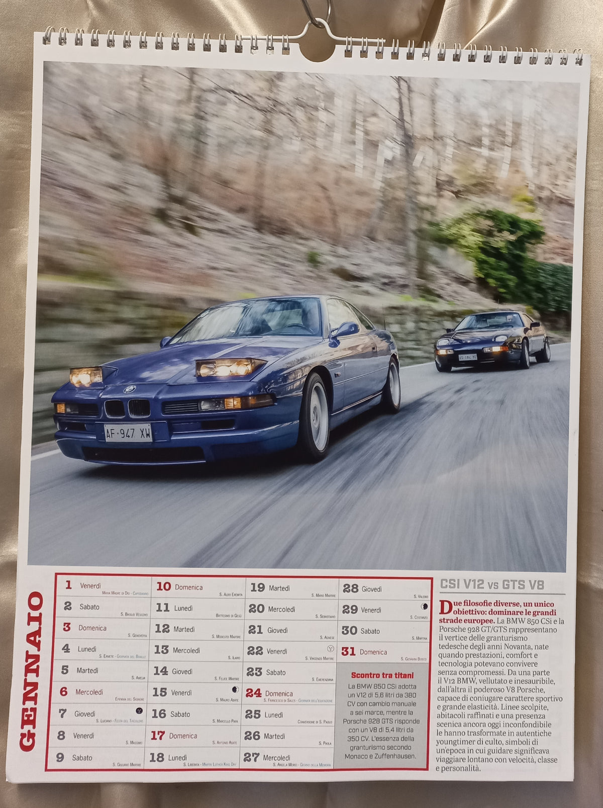Calendario 2027 YOUNGTIMER Auto icone degli anni '80 e '90