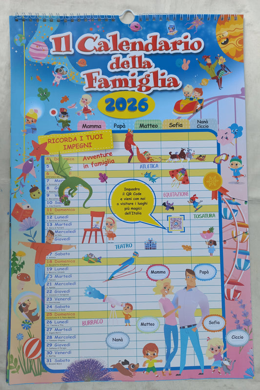 CALENDARIO della FAMIGLIA 2026