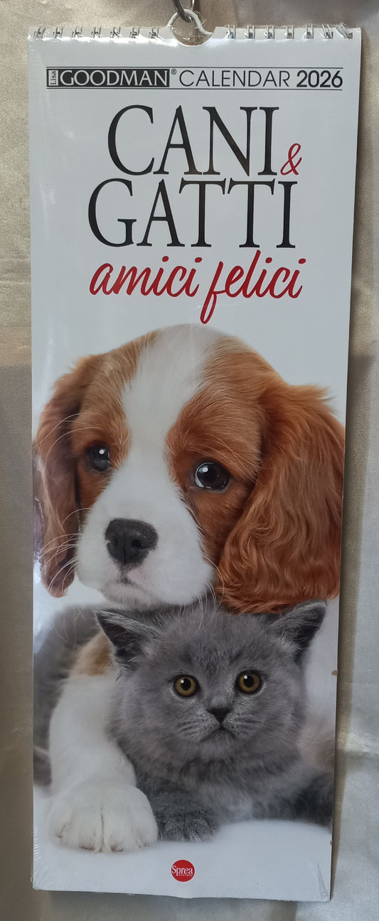 CALENDARIO 2026 CANI & GATTI Amici felici