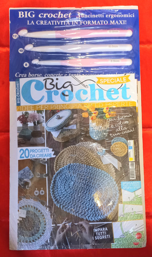 Big crochet ristampa + 3 uncinetti ergonomici