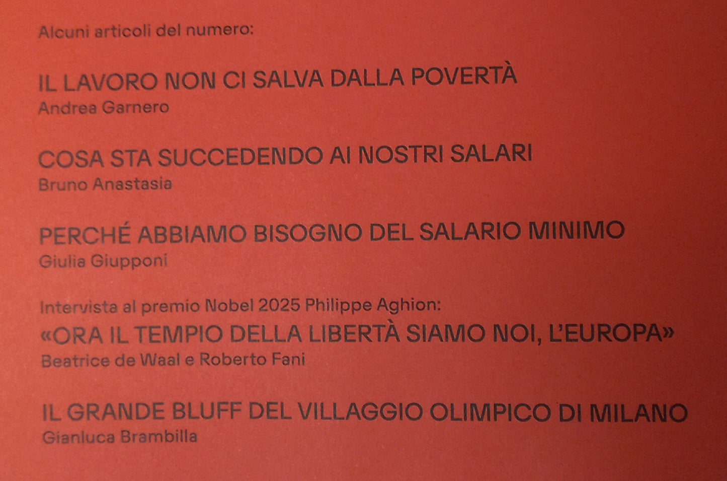 ECO Il mensile di economia diretto da Tito Boeri