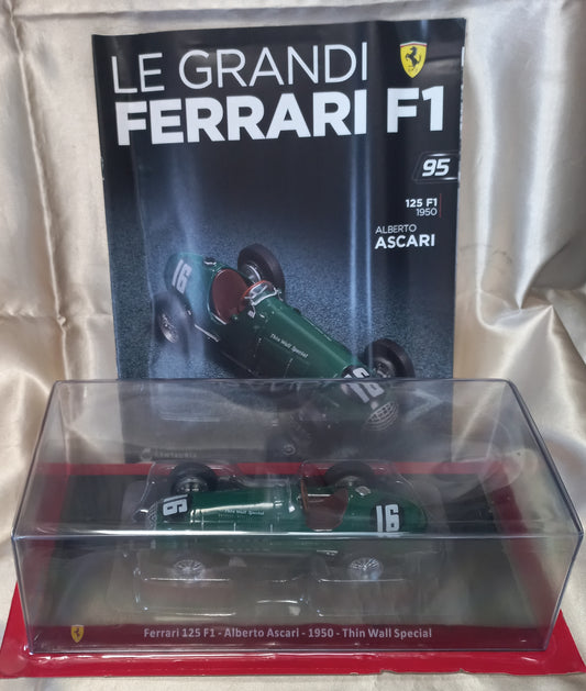 Grandi Ferrari scala 1:24 n. 95 - FERRARI 125 F1 - ALBERTO ASCARI - 1950 - THIN WALL SPECIAL