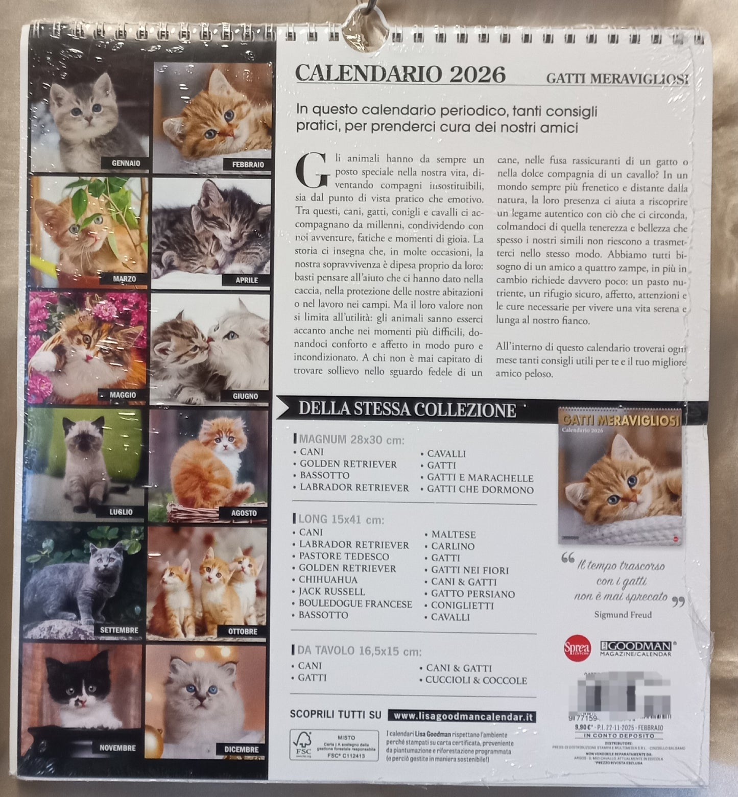 CALENDARIO 2026 GATTI MERAVIGLIOSI