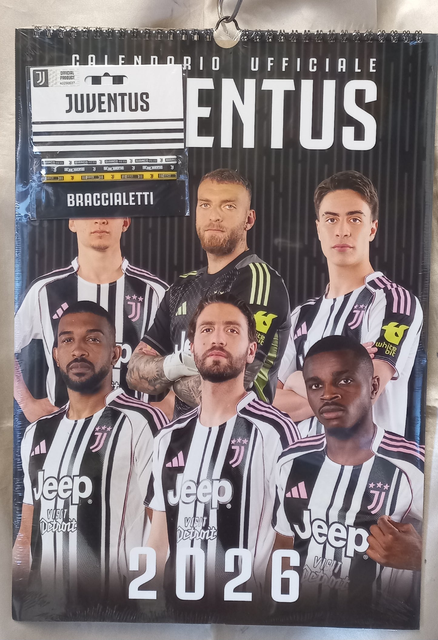 CALENDARIO 2026 JUVENTUS con BRACCIALETTI