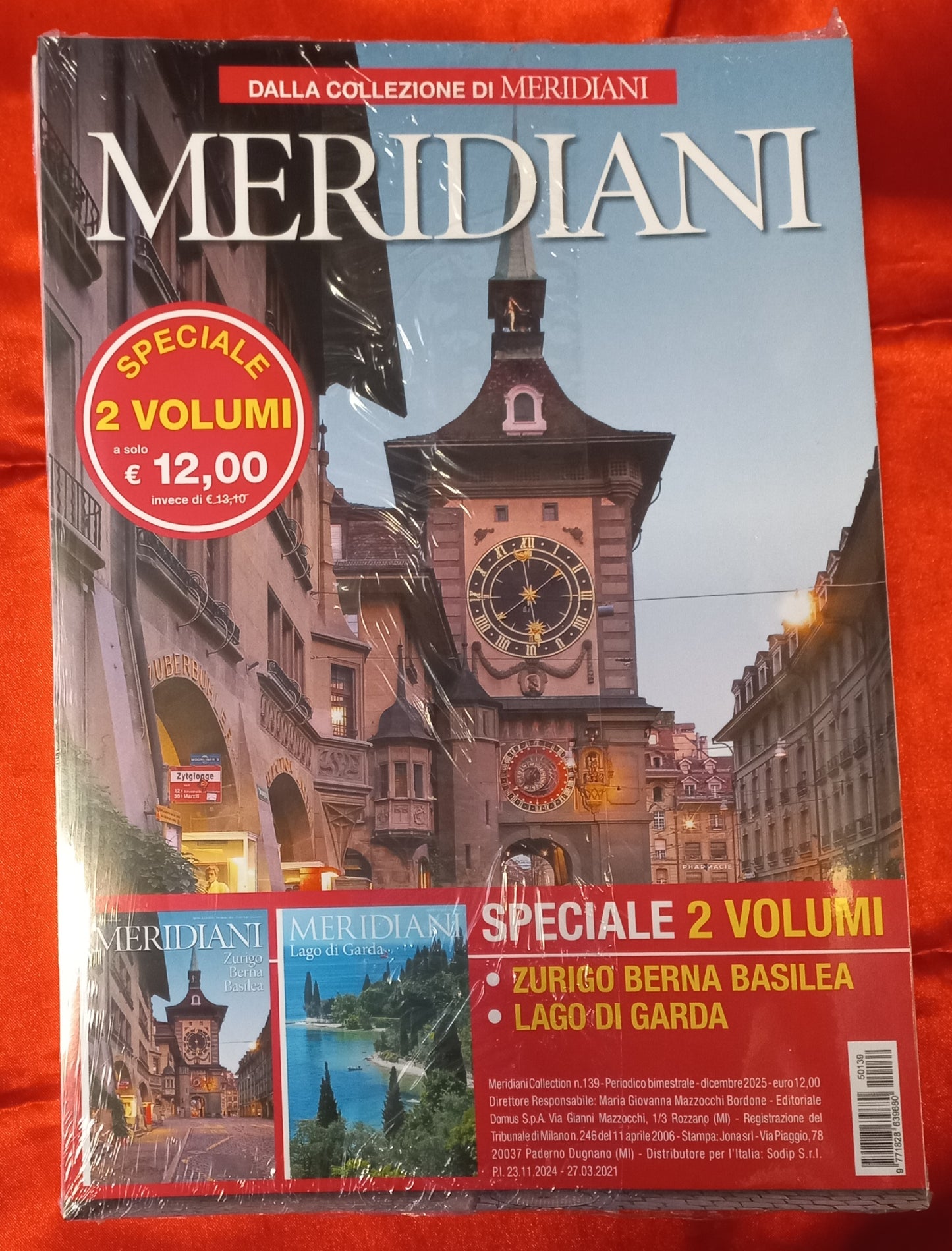 MERIDIANI Ridistribuzione 2 volumi ZURIGO BERNA BASILEA e LAGO DI GARDA