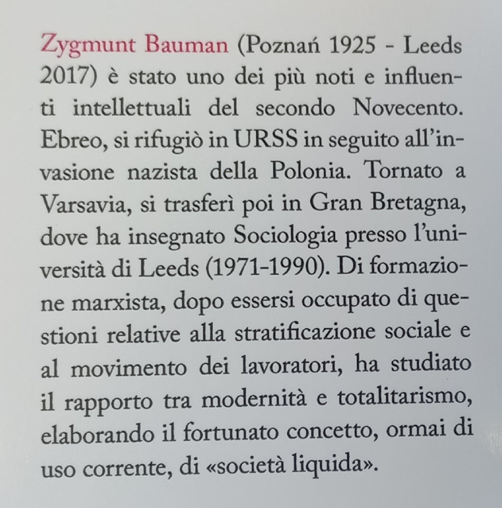 MODERNITA' LIQUIDA - libro di ZYGMUNT BAUMAN