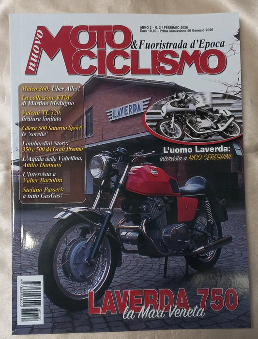 Nuovo MOTOCICLISMO e FUORISTRADA d'EPOCA - n.2 Febbraio 2026