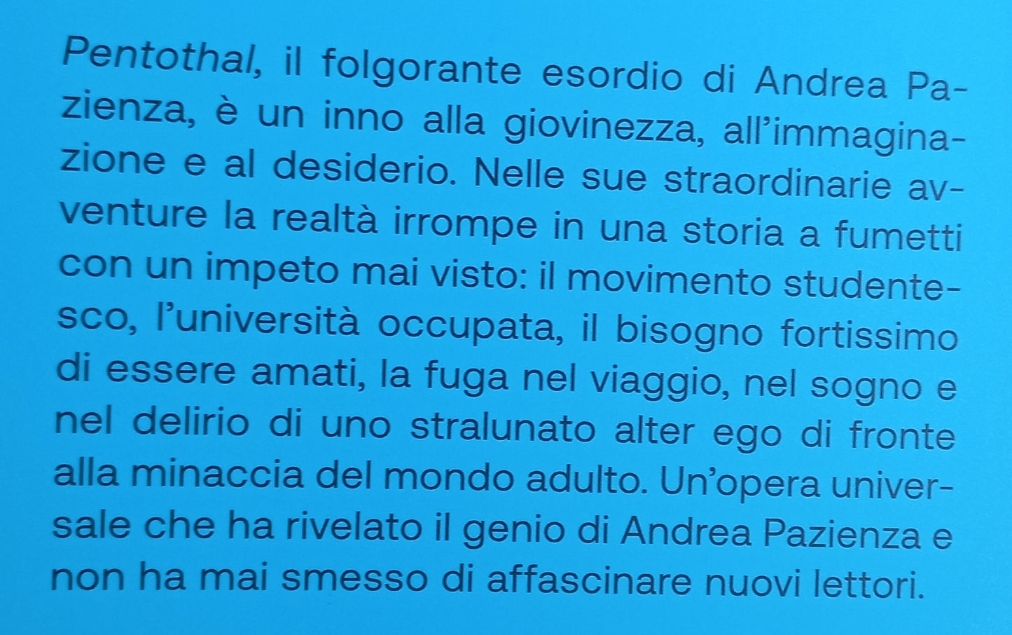 Nel segno di Paz - Andrea Pazienza - Pentothal