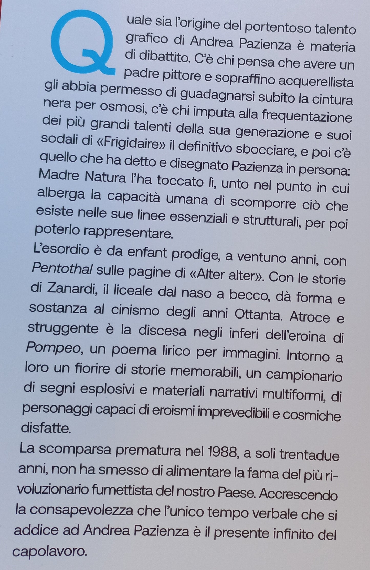 Nel segno di Paz - Andrea Pazienza - Pentothal