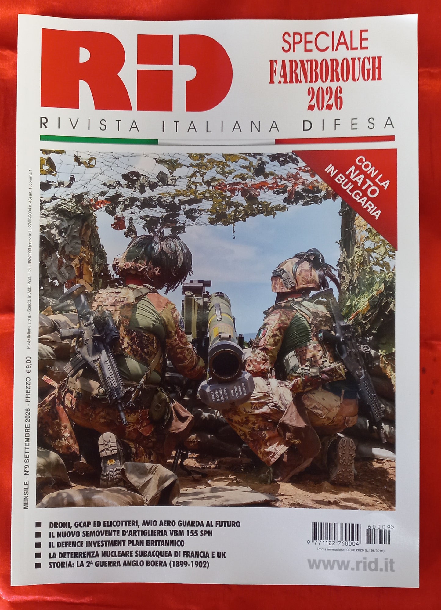 RID Rivista Italiana Difesa - Settembre 2026 - Speciale Farnborough