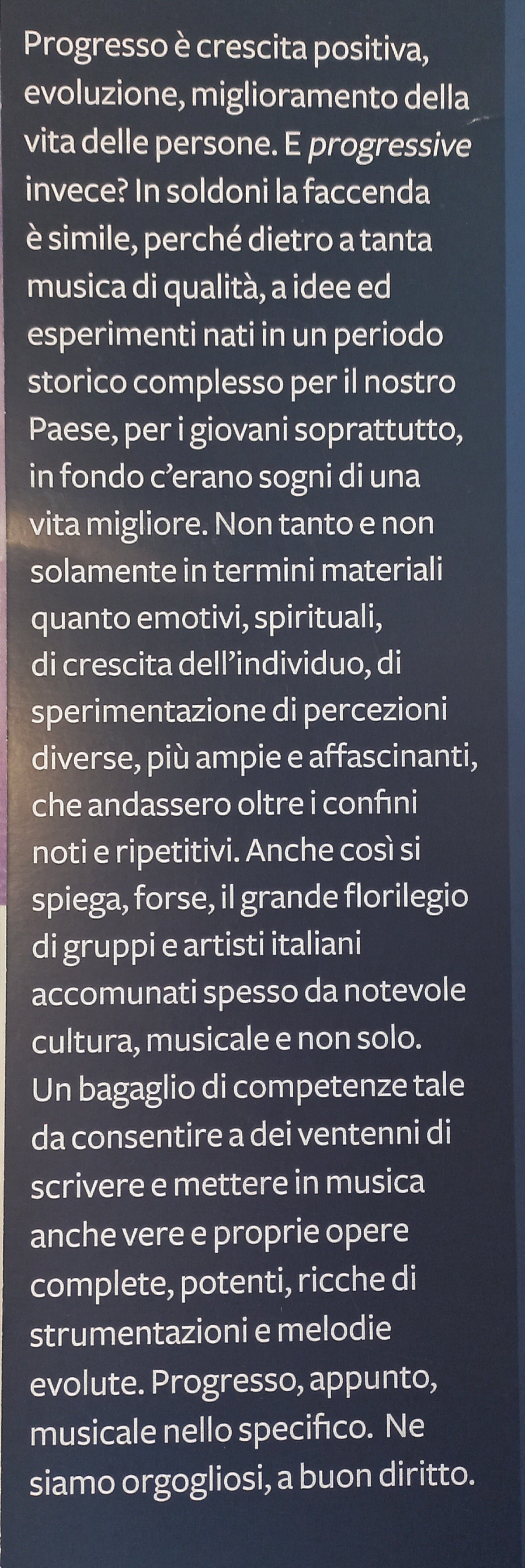 Le Grandi Glorie del PROG ITALIANO - Rivista