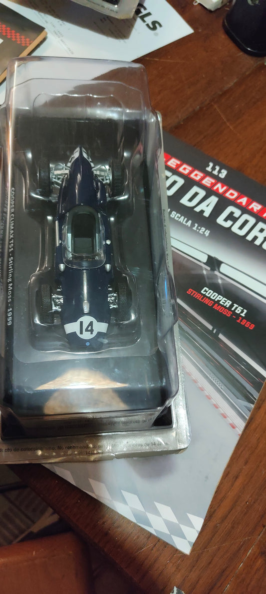Collezione : Auto da corsa 1:24. Cooper Climax T51 Di Stirling Moss 1059. Nuova