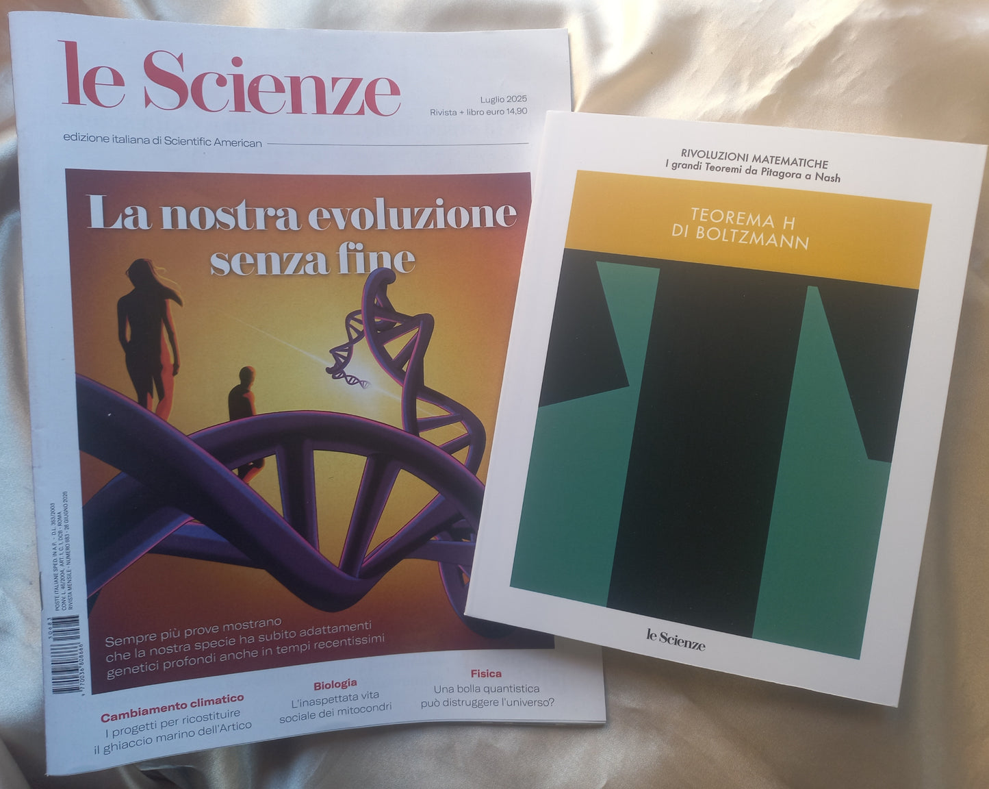 LE SCIENZE + Libro TEOREMA H DI BOLTZMANN - Luglio 2025
