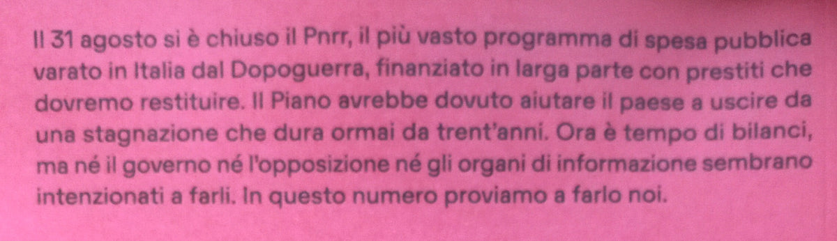 ECO - CRESCITA, OBIETTIVO MANCATO