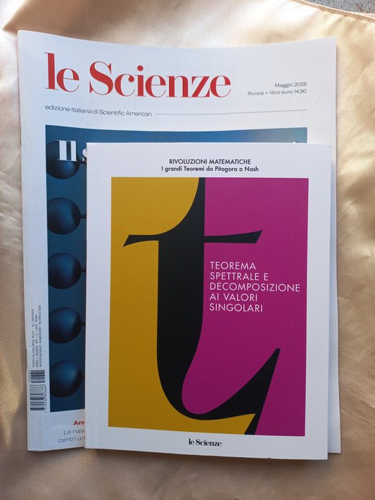LE SCIENZE Maggio + Libro TEOREMA SPETTRALE E DECOMPOSIZIONE AI VALORI SINGOLARI