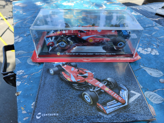 Collezione grandi Ferrari sf 24 Charles Leclerc del 2024 come nuova