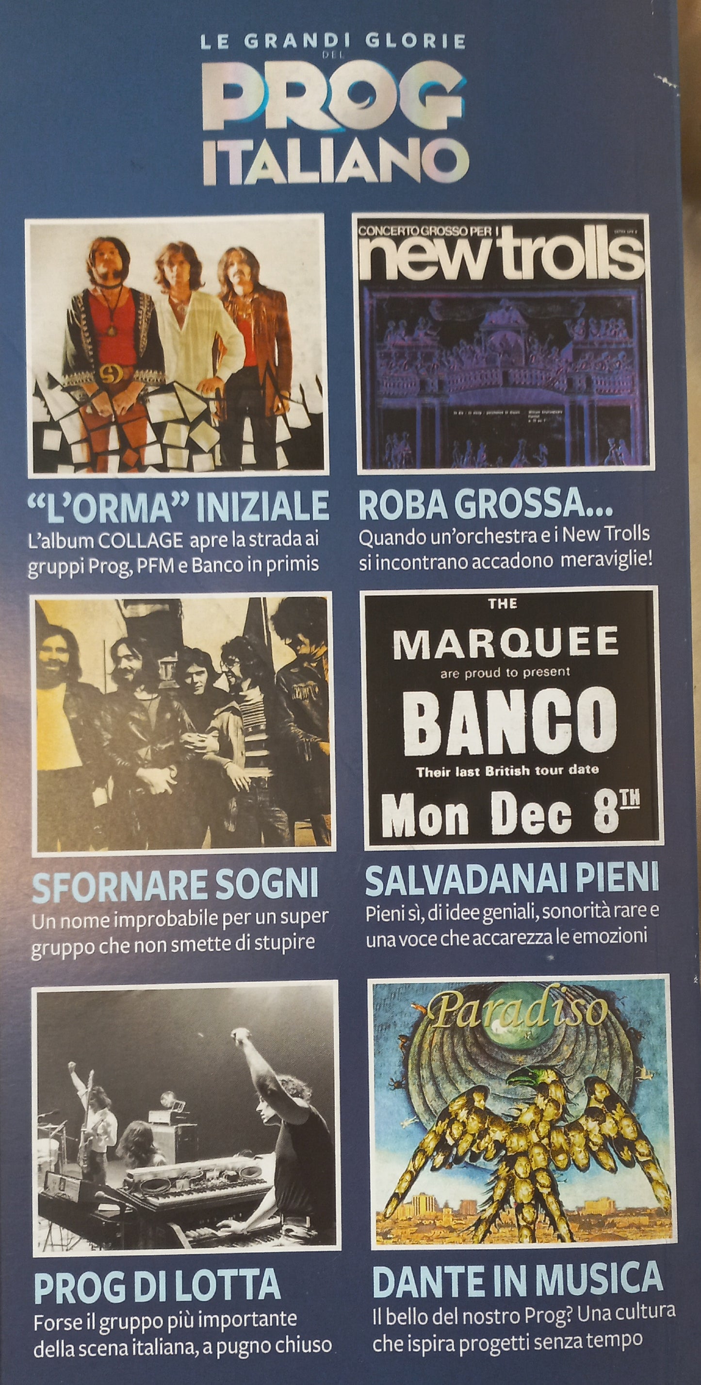 Le Grandi Glorie del PROG ITALIANO - Rivista