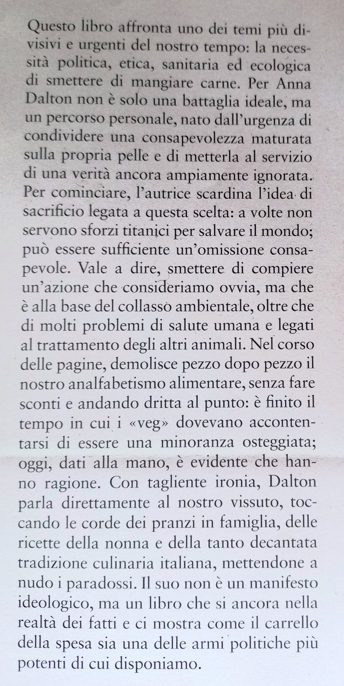 E' FACILE SMETTERE di MANGIARE CARNE SE SAI PERCHE' FARLO - Anna Dalton