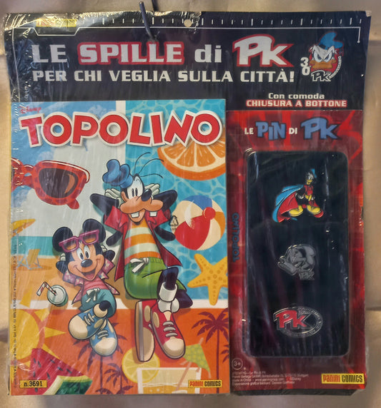 TOPOLINO n 3691 + SPILLE di PK