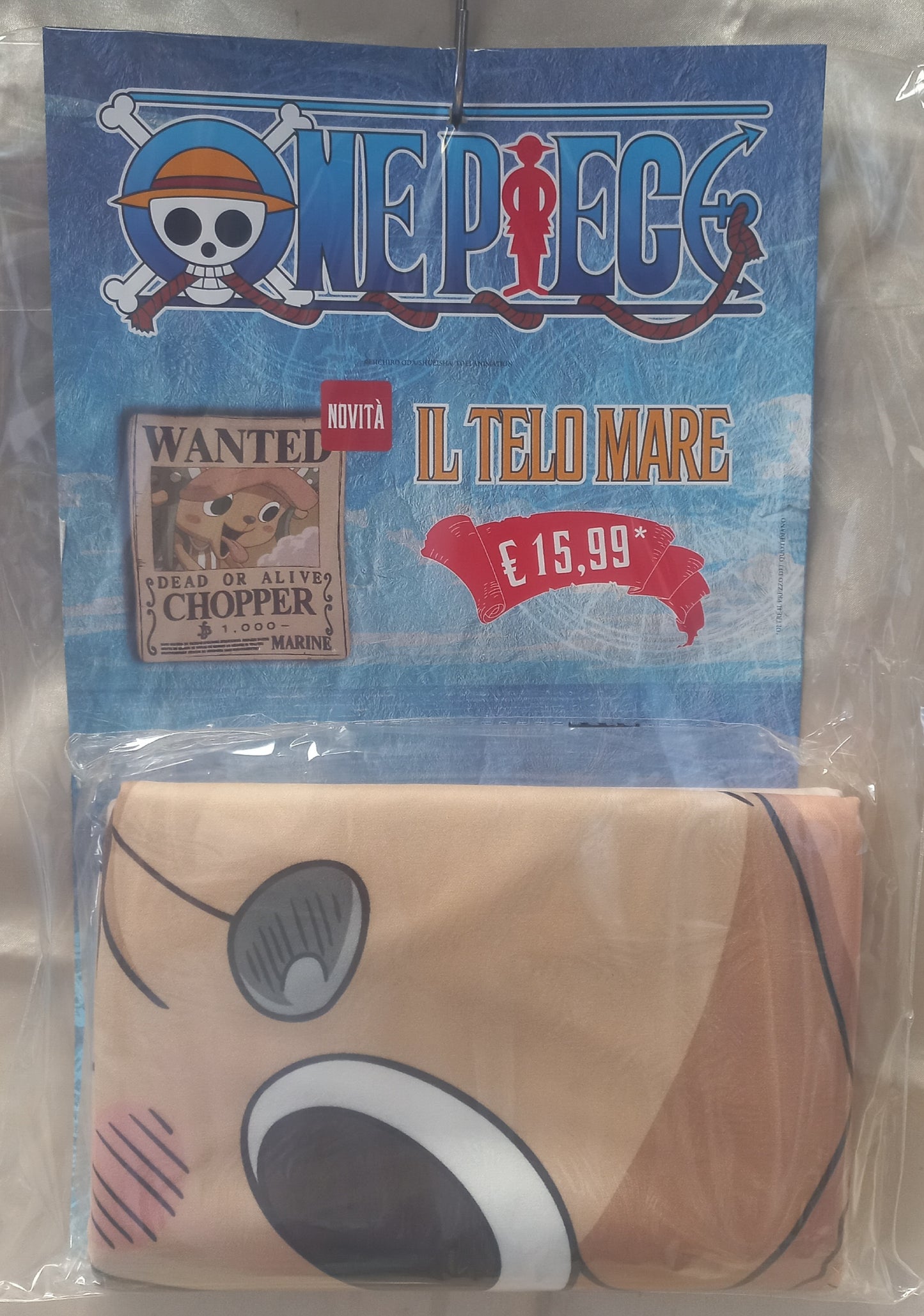 ONE PIECE - TELO MARE in microfibra cm 160 x 80