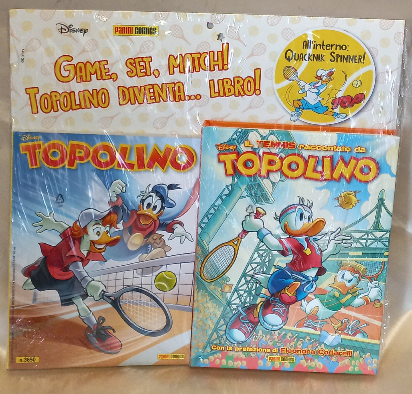 TOPOLINO n.3650 + LIBRO TENNIS