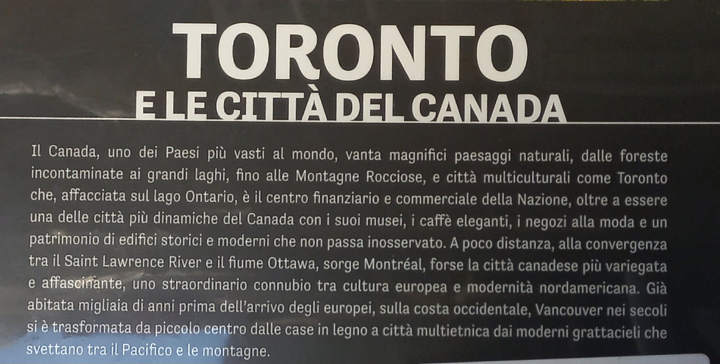 TORONTO e LE CITTA' DEL CANADA - 47^ uscita Città del mondo