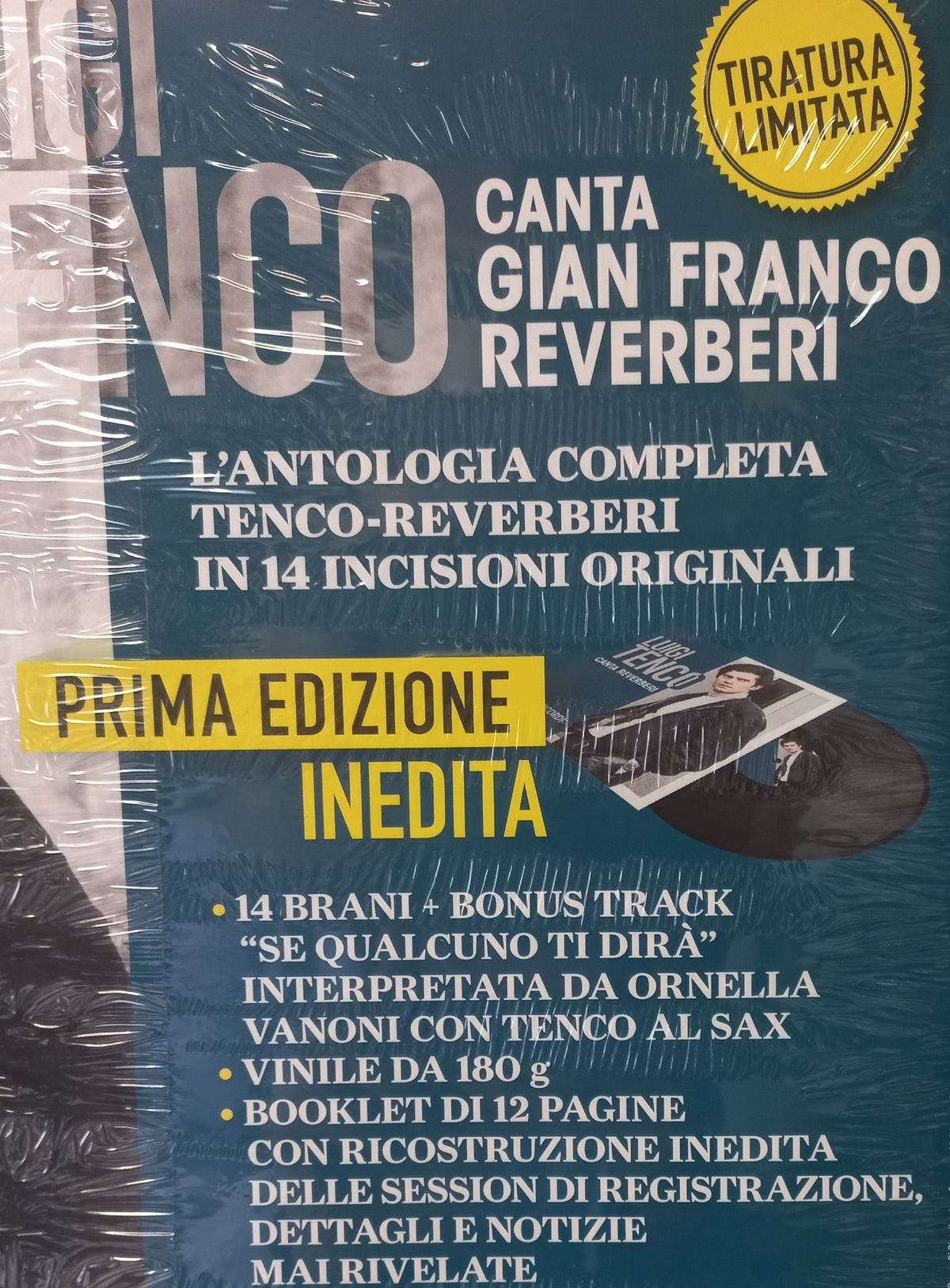 LUIGI TENCO  CANTA REVERBERI Periodo Ricordi 1959-1962 VINILE NUOVO 180 gr